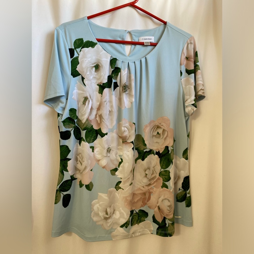 Calvin Klein Hayden Pleat Detail Knit Top